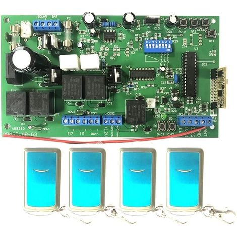 Contrôleur de Carte électronique de Carte électronique d'opérateur de Moteur d'ouvre-Porte d'oscillation Automatique de 150kg for l'ouvre-Porte de 12VDC Double(Kit 3) (1/5)
