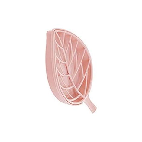 Récipient à Savon Disque de Savon, matériau PP, Double Savon avec Rack de vidange, pour Salle de Bain Compteur de Cuisine ou lavabo (Color : Pink)
