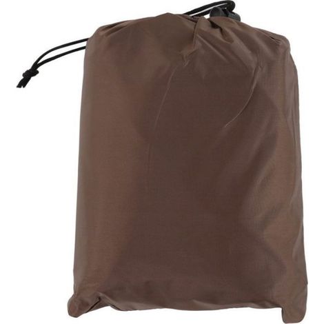 Couverture de spa ronde - Imperméable Pliable - Protection extérieure - Brun (1/5)