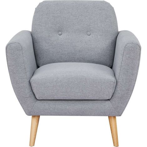 HANSEL - poltrona stile scandinavo in tessuto (1/4)