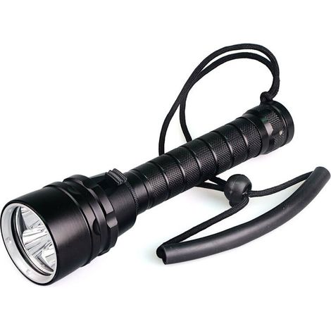 Tigrezy BigMac Cree L2 LED Unterwasser-Tauch-Taschenlampe, 100 m U-Boot, wasserdicht, wiederaufladbare Batterie, Licht und Ladegerät im Lieferumfang enthalten