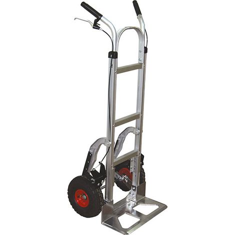 Alu-Sackkarre mit Bremse - Luftbereifte Räder - ST250/FM