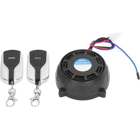 Convient aux systèmes d'alarme antivol de moto 12V à usage général, avec 2 télécommandes. (1/2)
