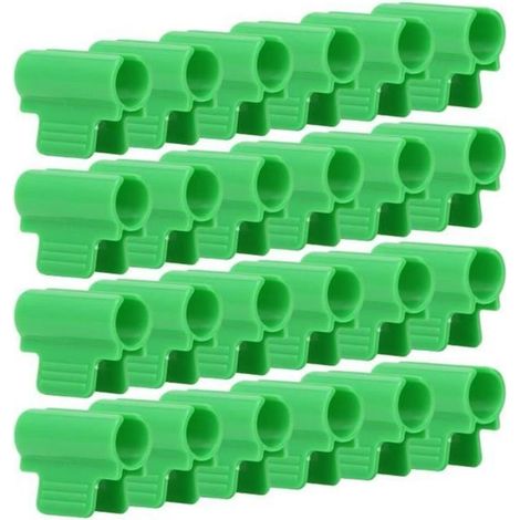 Supports de tringle à rideau adhésifs MICH - Lot de 8 - 6x6 cm - Noir/Transparent - Sans perçage (1/2)