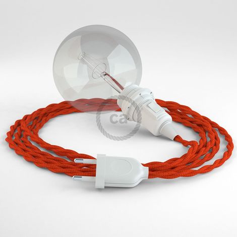 Lampe suspension creative cables tm15 câble soie 3 mètres (1/5)