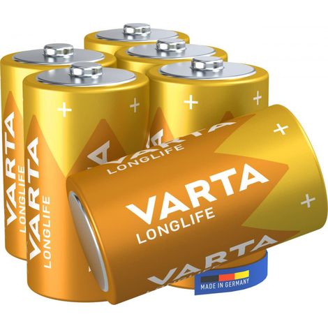 Varta LONGLIFE D Folie 6 Mono (D)-Batterie Alkali-Mangan 15800 mAh 1.5 V 6 St. (1/4)