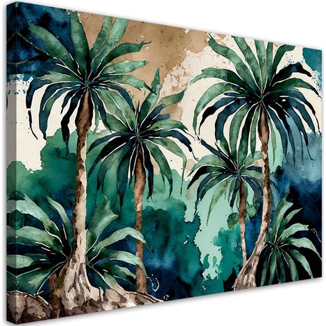 Tableau déco Palmiers tropicaux Paysage Nature 100x70 (1/5)