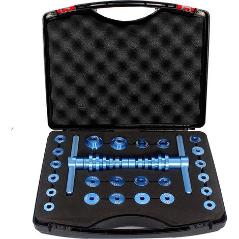 Kit de presse pour roulements de vélo universel - axe pivot roue moyeu - outil de réparation vélo pour cadre souple - jeu de presse pour roulements de cycle (1/5)