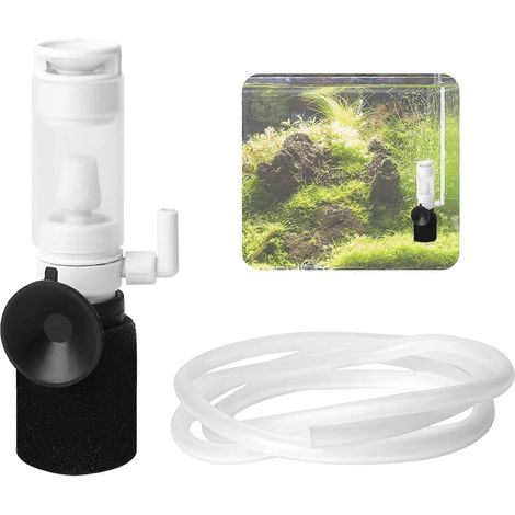 Filtre interne pour aquarium, filtre pratique pour poissons avec tuyau pour augmenter la teneur en oxygène de l'eau (1/5)