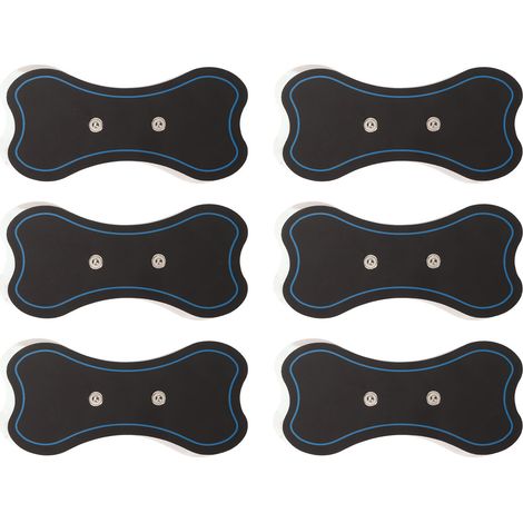 6 auto-collants de remplacement pour masser le cou, patchs cervicaux auto-adhésifs à faible impédance, lot de 6 électrodes (1/5)