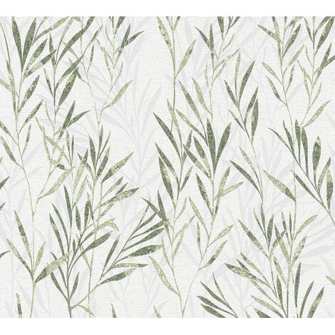 A.S. Creation Flavour 367123 Vliestapete Blumen 0.53 m x 10.05 m Grün (1/5)