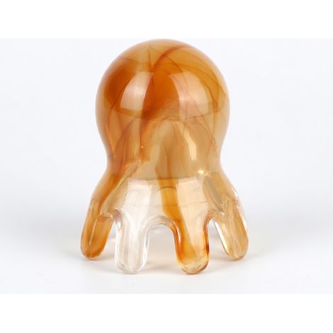 Peigne masseur pieuvre marron clair petit (1/5)