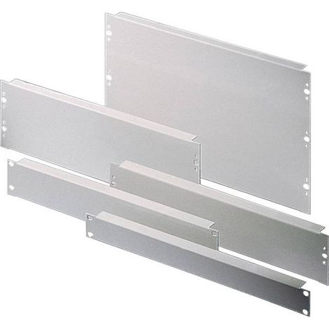 Mrittal Pannello cieco grigio 1U acciaio RAL 7035