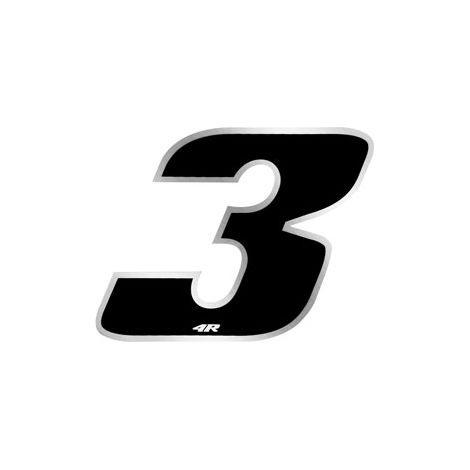 Numeri Gara Anodizzati 27 x 37 mm - Numeri: 3 - Colore: NERO