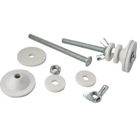 Lot de 2 fixations pour fixer le réservoir de WC sur la cuvette