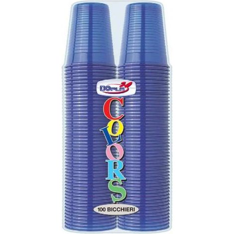 Cf.100 Bicchieri 200Cc. Blu X1