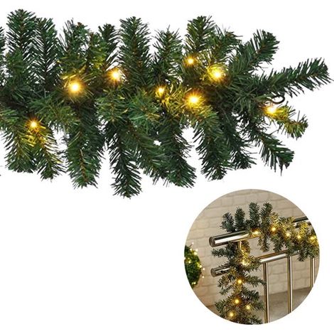 Luces navideñas, coronas, adornos, luces navideñas, coronas, ramas, enredaderas, adornos para ventanas, árboles de Navidad, muebles para el hogar, 270 cm