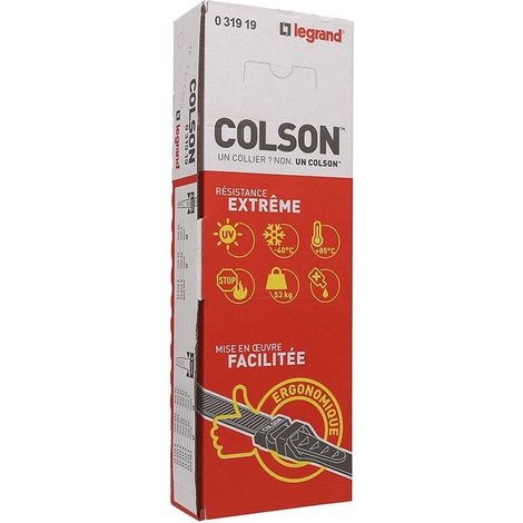 Legrand Colson Fascette di cablaggio nere 9x262 mm confezione 100