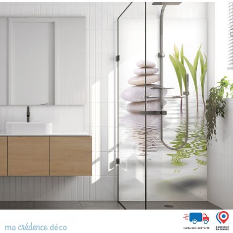Panneau de douche : Galets Zen - Alu composite - 90 - 245 (1/3)