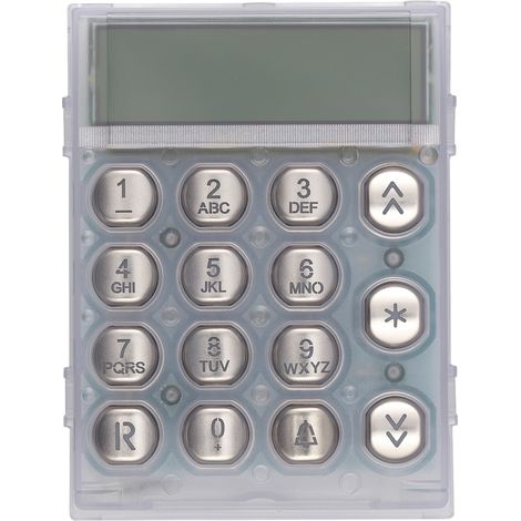 VIMAR - R290 Clavier plat en acier avec LED blanches