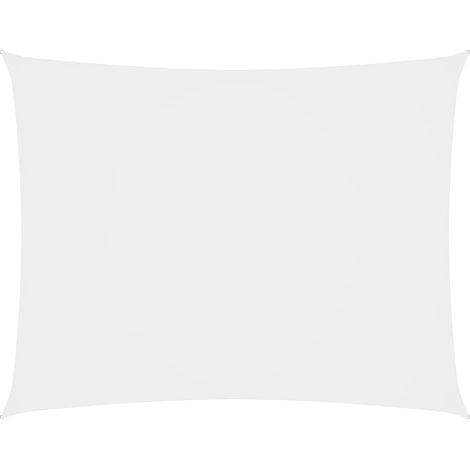 Vela de sombra para sombrilla rectangular de tela Oxford 2,5 x 4,5 m blanco 020009575