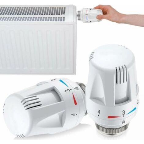 Thermostatic Radiator Head - Radiator Valve - Radiator Valve: 2 Pieces - Thermostatic Radiator Head - Replacement Head - Radiator Thermostat M30 x 1.5 (1/5)