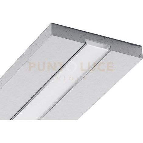 MASSA G- PROFILO INTEGRATO IN CARTONGESSO SP.12,5MM SEZIONABILE AD INCASSO COLORE ARGENTO MT2