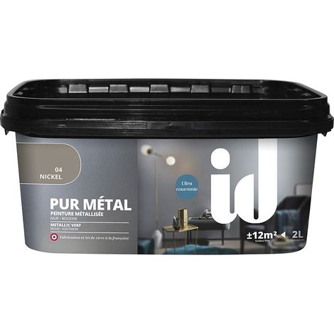 ID Peinture a effet, Pur metal ID, nickel, 2 l (1/3)