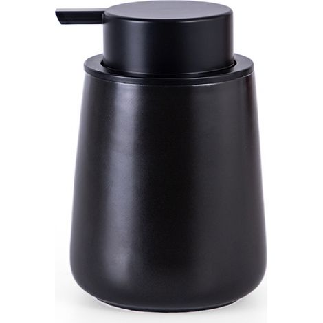 Distributeur de Savon Céramique Noir Mat Design Élégant et Moderne pour Salle de Bain et Cuisine Rechargeable et Pratique Idéal pour Usage Quotidien