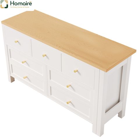 Mobilier de bureau blanc avec rangement en tissu 120 x 40 x 70 cm HOMAIRE (1/5)