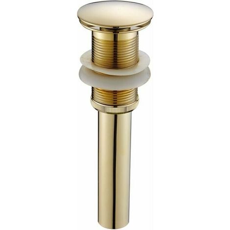VURAHOME - Bonde de lavabo pop up en acier inoxydable de qualité supérieure et laiton sans trop-plein. (1/5)