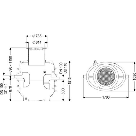 KESSEL 95020-120B-DL Séparateur de graisses EasyClean encastré