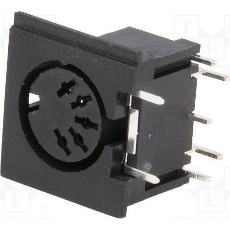 Connecteur Din femelle 5 broches 180º pour Dc-205