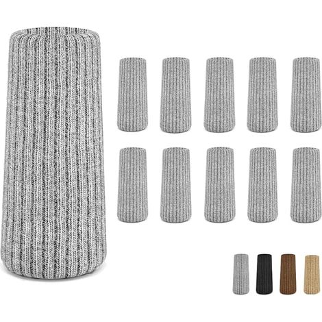 Sollbry Chaussette Chaise pour Pieds de Chaise, 24pcs Chaussettes de Chaise Mobilier en Feutre, Patins Antidérapants pour Convient aux Pieds de Chaise, Évitez Les Rayures et Le Bruit (1/4)