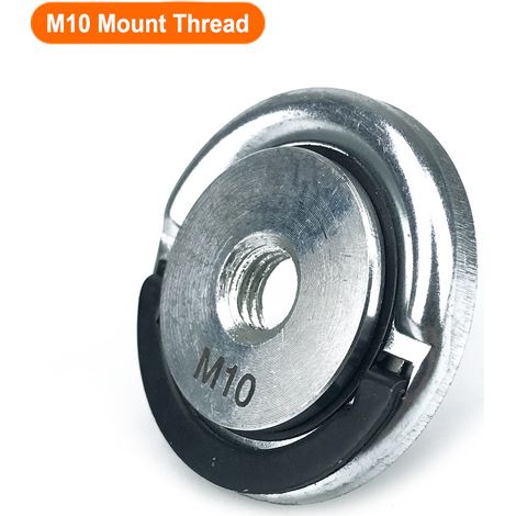 Écrou de Serrage Rapide à Cliquet pour Meuleuse d'Angle – Filetage M10 (Modèle à Anneau) (1/5)