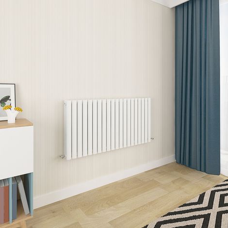 Acezanble White Oval Column Radiator 600 x 1180mm Double Panel