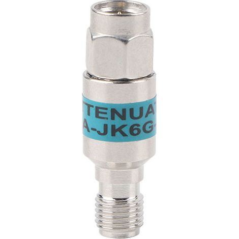 Atténuateur RF Coaxial SMA-JK Mâle vers Femelle 2W 6GHz 50Ω 20dB pour Réseaux et Télécommunications (1/5)