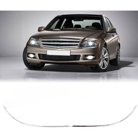 08-10 Mercedes-Benz C-Klasse W204 Vor-Facelift, untere Zierleiste für die vordere Stoßstange (Paar Chrom 204 885 0721/0821) (1/5)