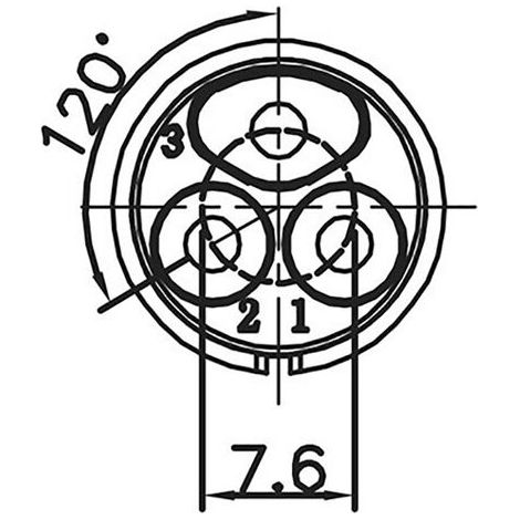 Lumberg 0252 03 Connecteur rond mâle, droit Nombre total de pôles: 3 1 pc(s) (1/2)