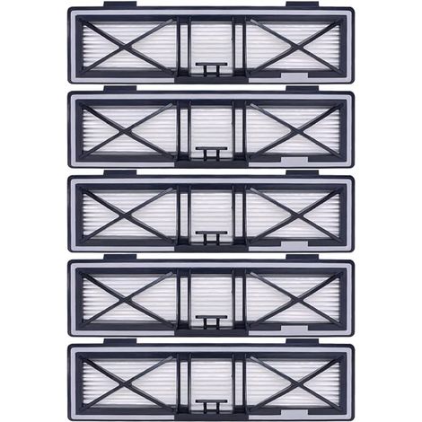 Paquete de 5 filtros de repuesto grises FOREHILL, compatibles con aspiradoras robóticas Neato D10, D9, D8, D7, D6, D5, D4 y D3. (1/5)