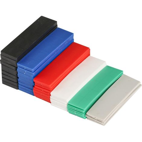 72 Pcs Cale Plastique Cale Fenetre Vitrier Espacement 6 Tailles Entretoise Plastique Pour Fenêtre Terrasse Bois Parquet Pose De Carreaux (1/5)