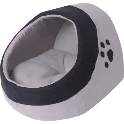 Lit pour chat Lit pour animal Canapé Coussin pour Chat Matelas Confortable pour Chats Gris et noir L XFNT81418 (1/2)