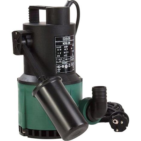 Bomba de elevación de agua clara DAB NOVA 300M-A SV para sótano automática CON flotador 0,22 kW monofásica drenaje riego JETLY (1/2)