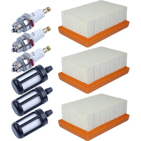 Filtre à air, filtre à carburant et bougie pour Stihl TS400 BR350 BR350Z BR430 SR430 SR431 SR450, filtre à air, bougie, filtre à carburant (1/5)