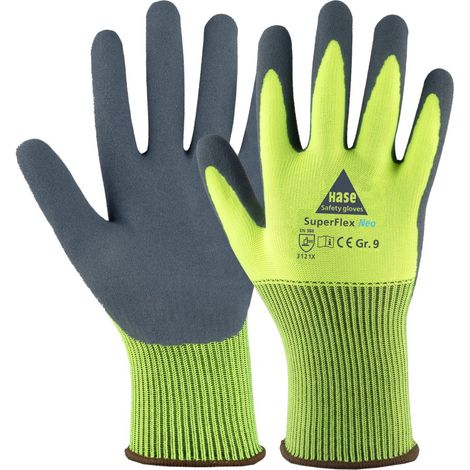 Hase SUPERFLEX NEO, Montagehandschuh aus Polyester/Latexschaum, Größe 8 10 Stk
