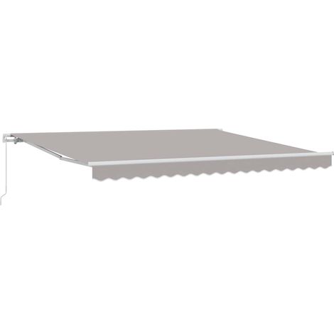 Store banne-Auvent Rétractable Gris clair 400x300 cm (1/5)