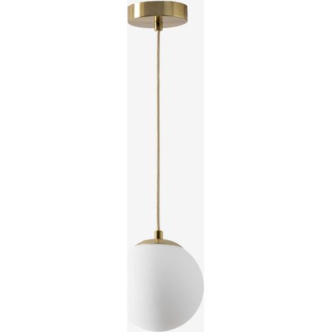 Sklum – Lampe suspendue Ø12 cm en fer – Abat-jour en cristal – Protection IP20 – Culot G9 – Puissance max 20W – Pour intérieur (1/5)