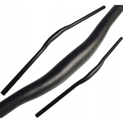 Guidon en aluminium noir VTT 760 / 31,8 mm mat (1/4)