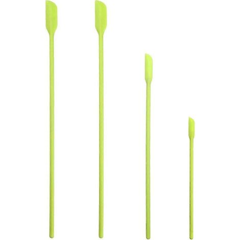 Lot de 4 mini spatules réutilisables en silicone pour la cuisine, idéales pour les pots et le beurre. (1/5)
