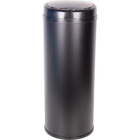 CUBO DE BASURA  NEGRO CON SENSOR Y CUBO INTERIOR 50 L 30,5 X 78 CM (1/5)